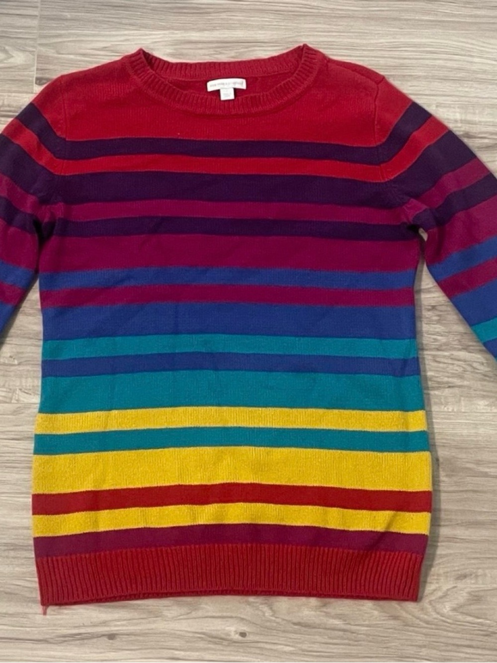 Retro Rainbow 90s Sweater
